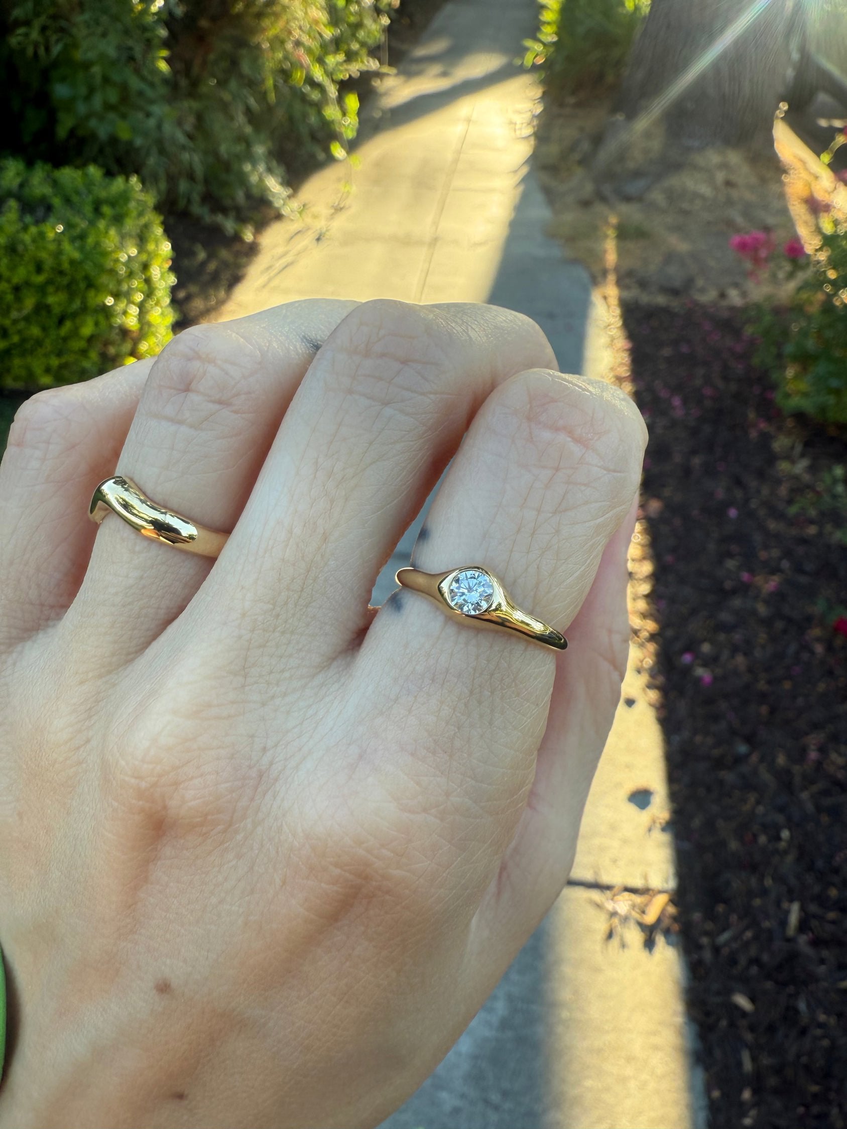 14K Gold 03 Ring Size 9 (In Stock)