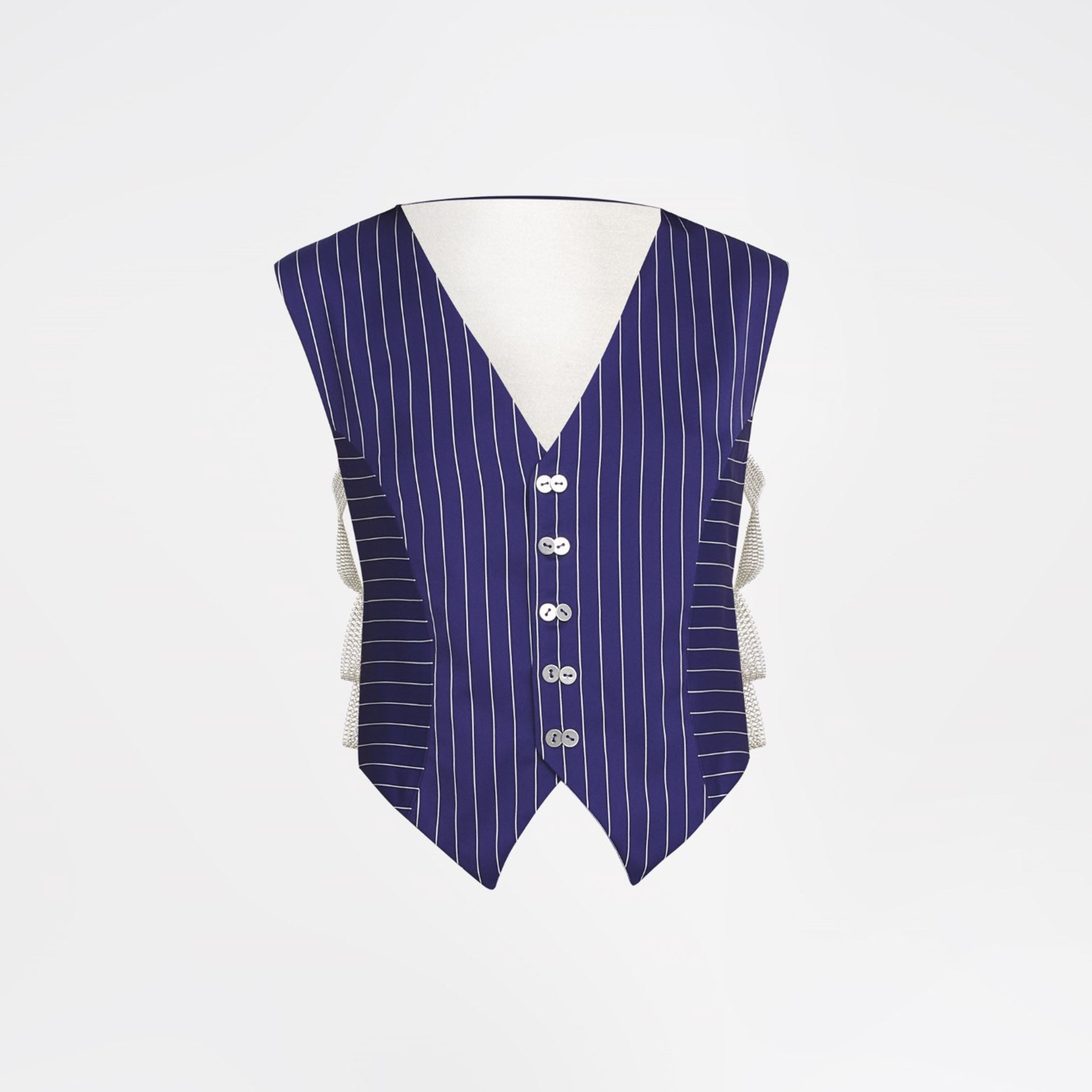 The Vest in Purple Pinstripes