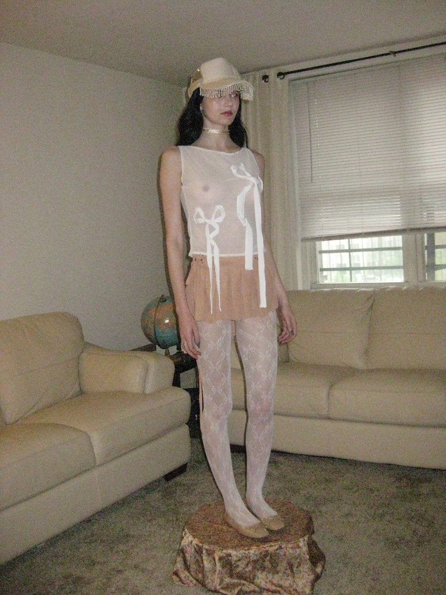 Droplet Micro Chiffon Wrap Skirt