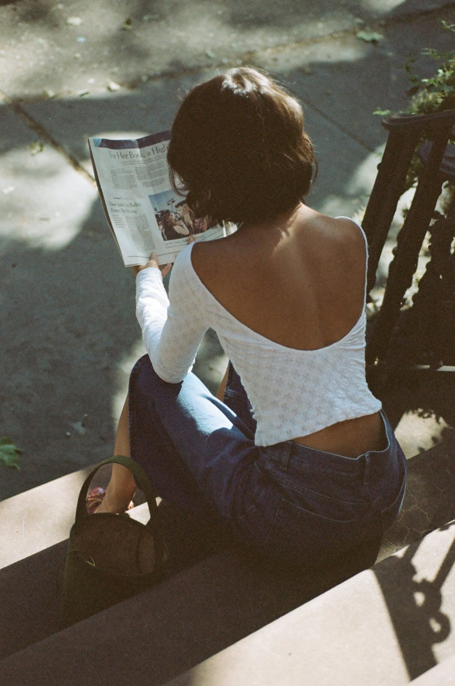 The Jane Top in White Lace