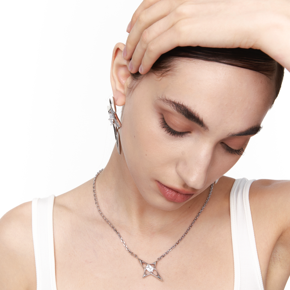 Star|Silver Geometric Necklace