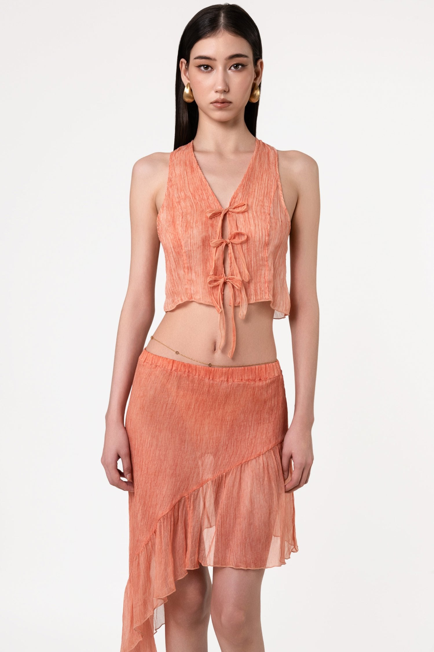 Springs Bow Silk Vest