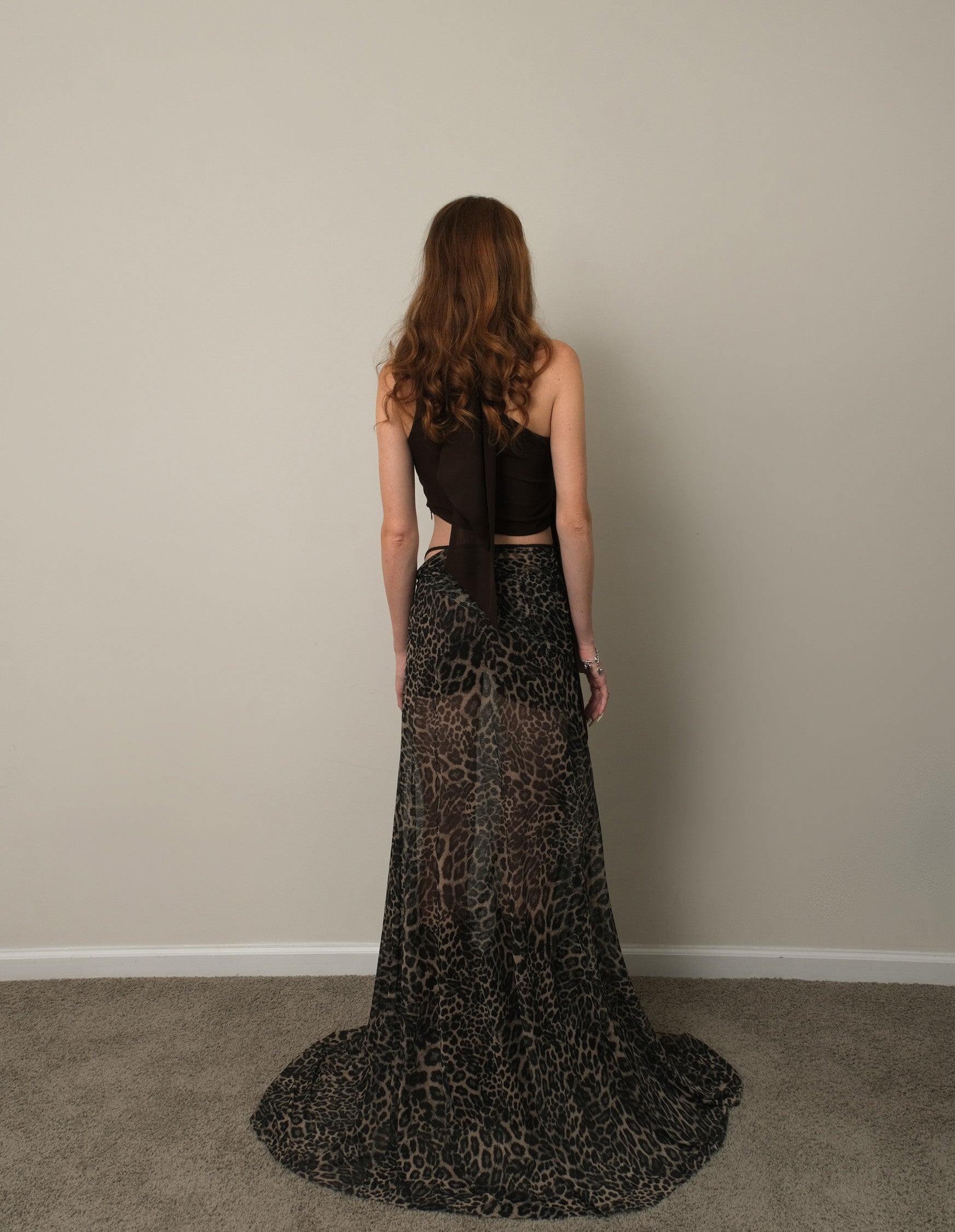 ORYNTHIA LEOPARD SKIRT