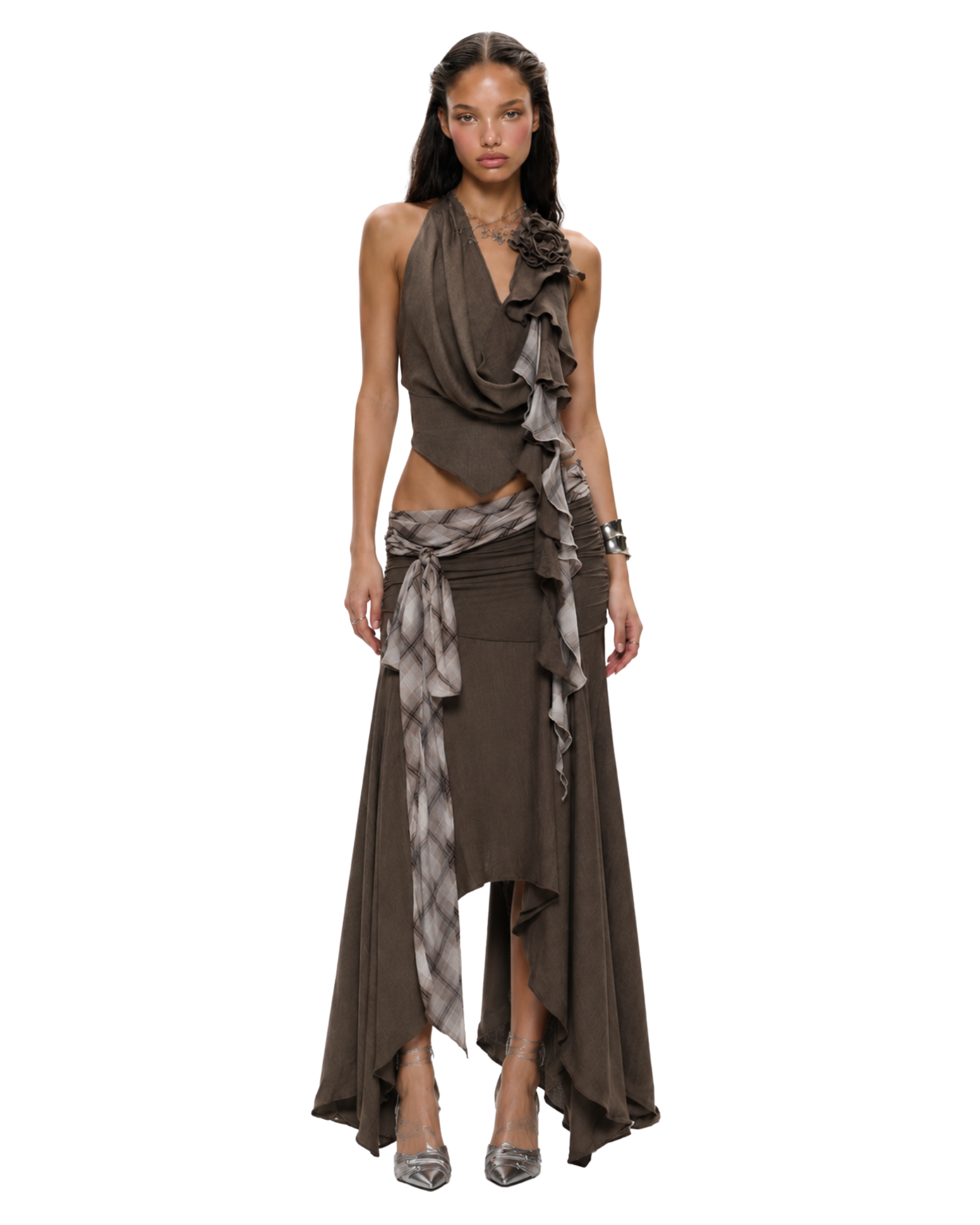 DRAM Draped Halter Top
