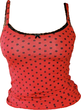 Thalia Tank Top in Red Polka Dot