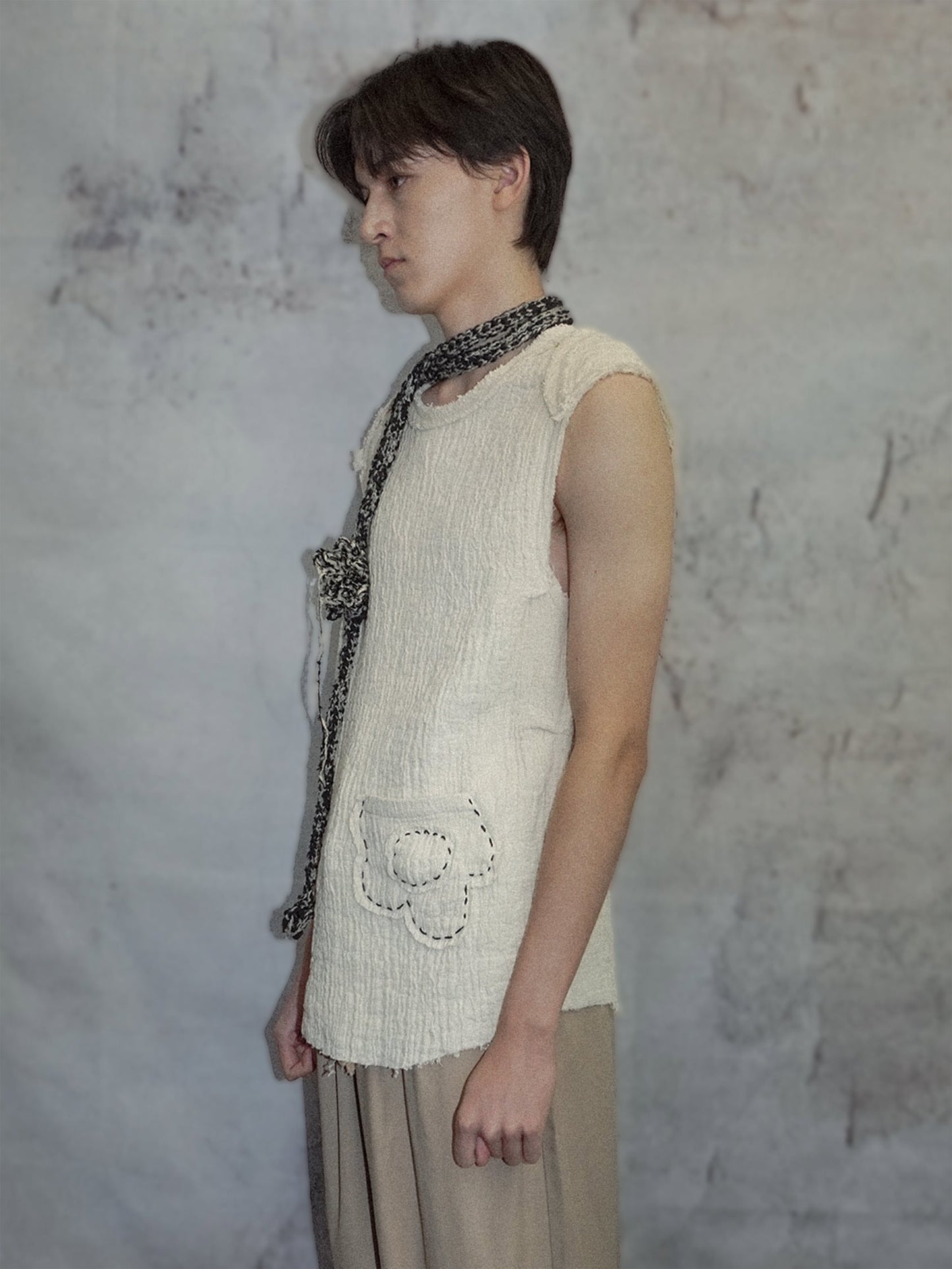 LANDSCAPE FLOWER POCKET TANK TOP