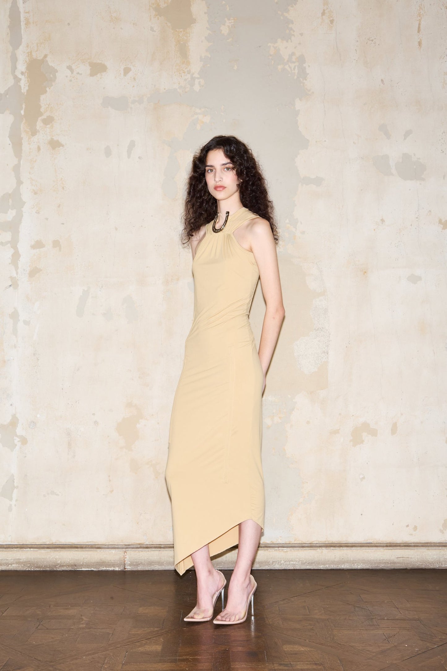 ROMULO DRESS BEIGE