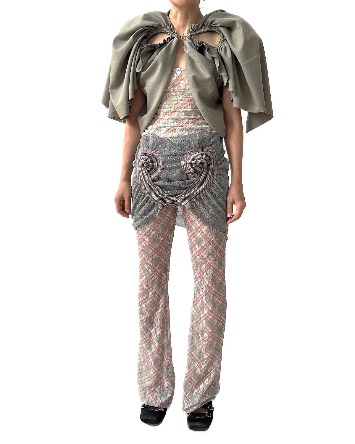 Lace Bell Bottoms Petal Tartan