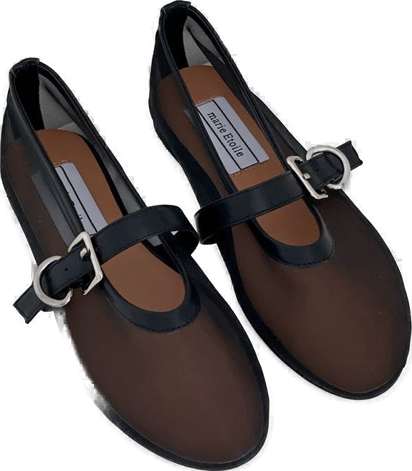 Mesh Mary Jane Flats