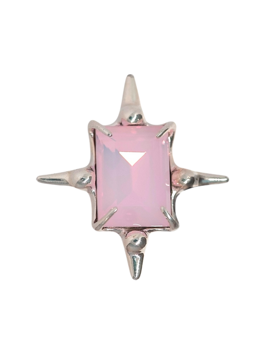 Milky Pink Astroid Ring S925