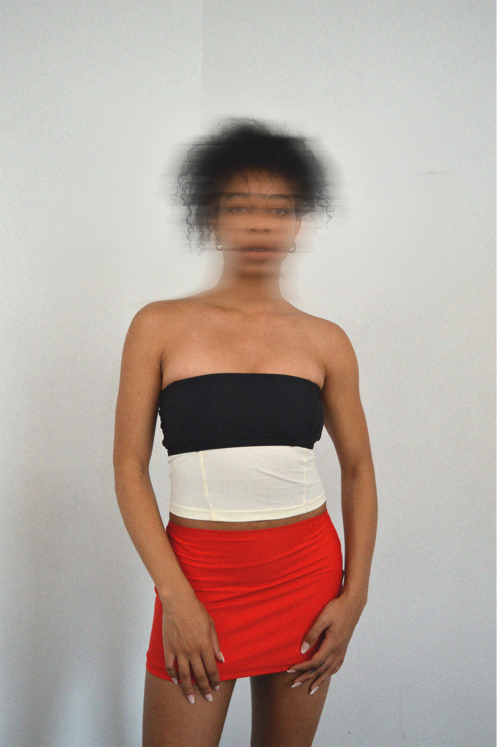 HA 014 - MICRO MINI SKIRT - REDCOAT