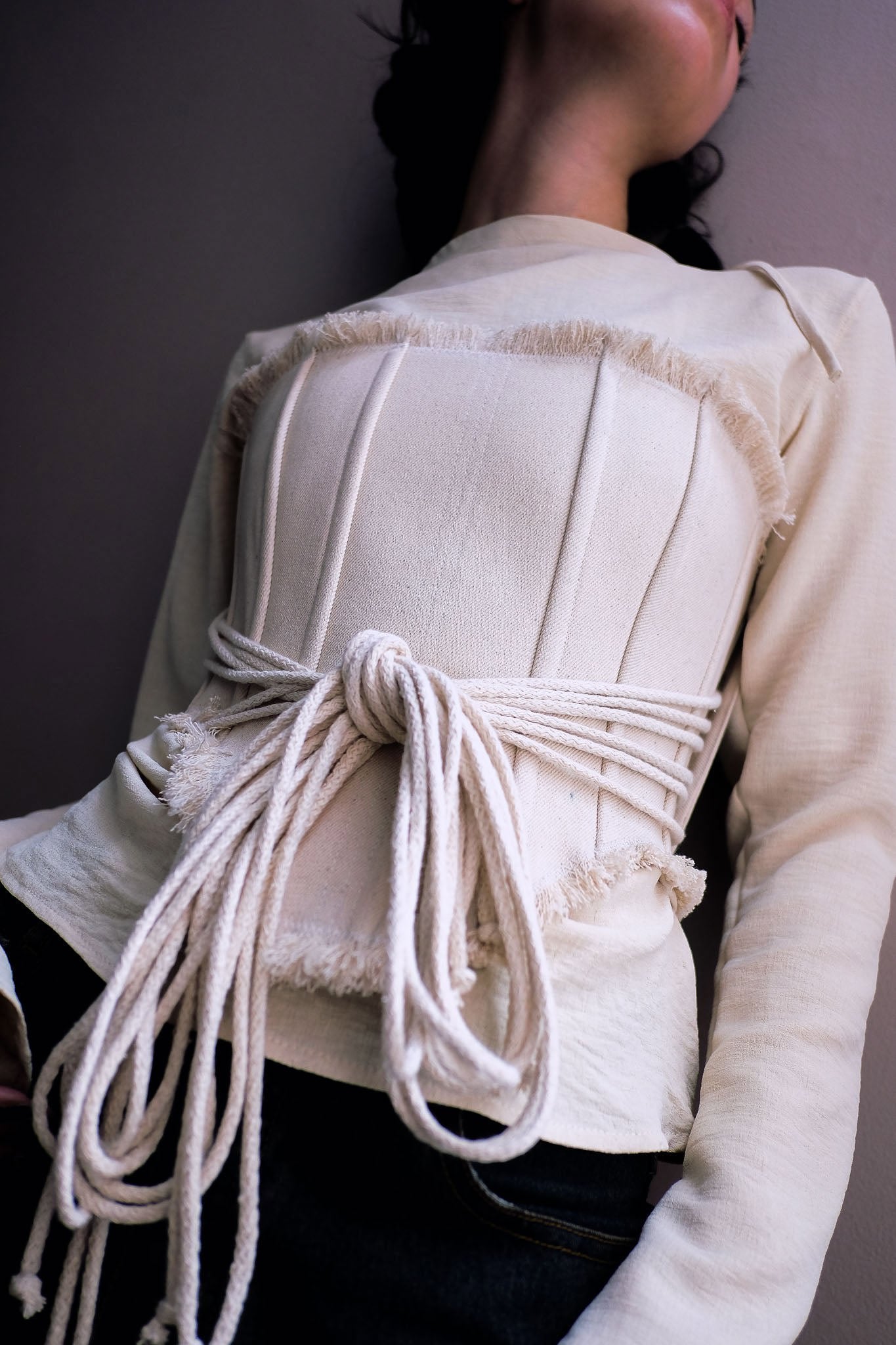 Corset piel largo
