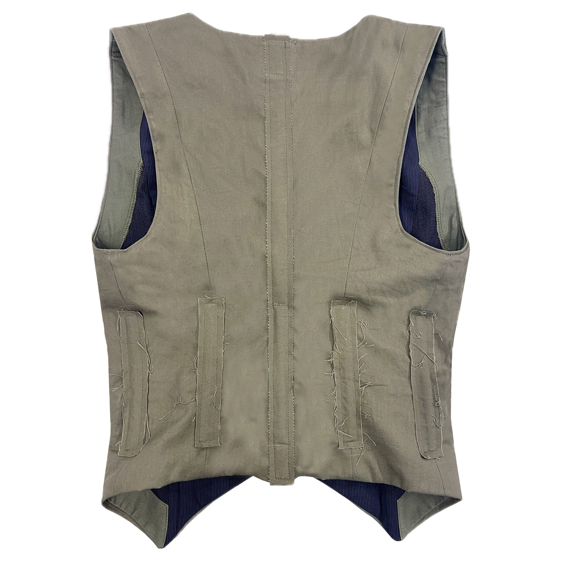 THE CANVAS CORSET TIE VEST