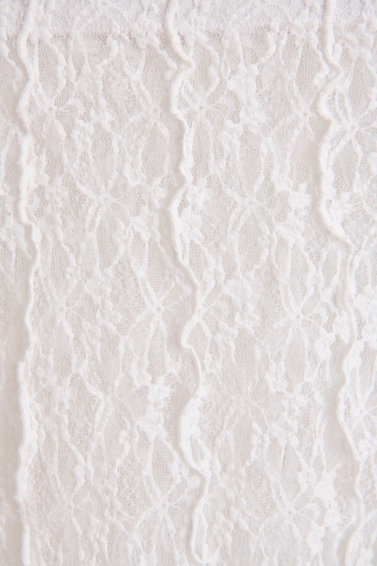 Aria Lace Mini Skirt in White