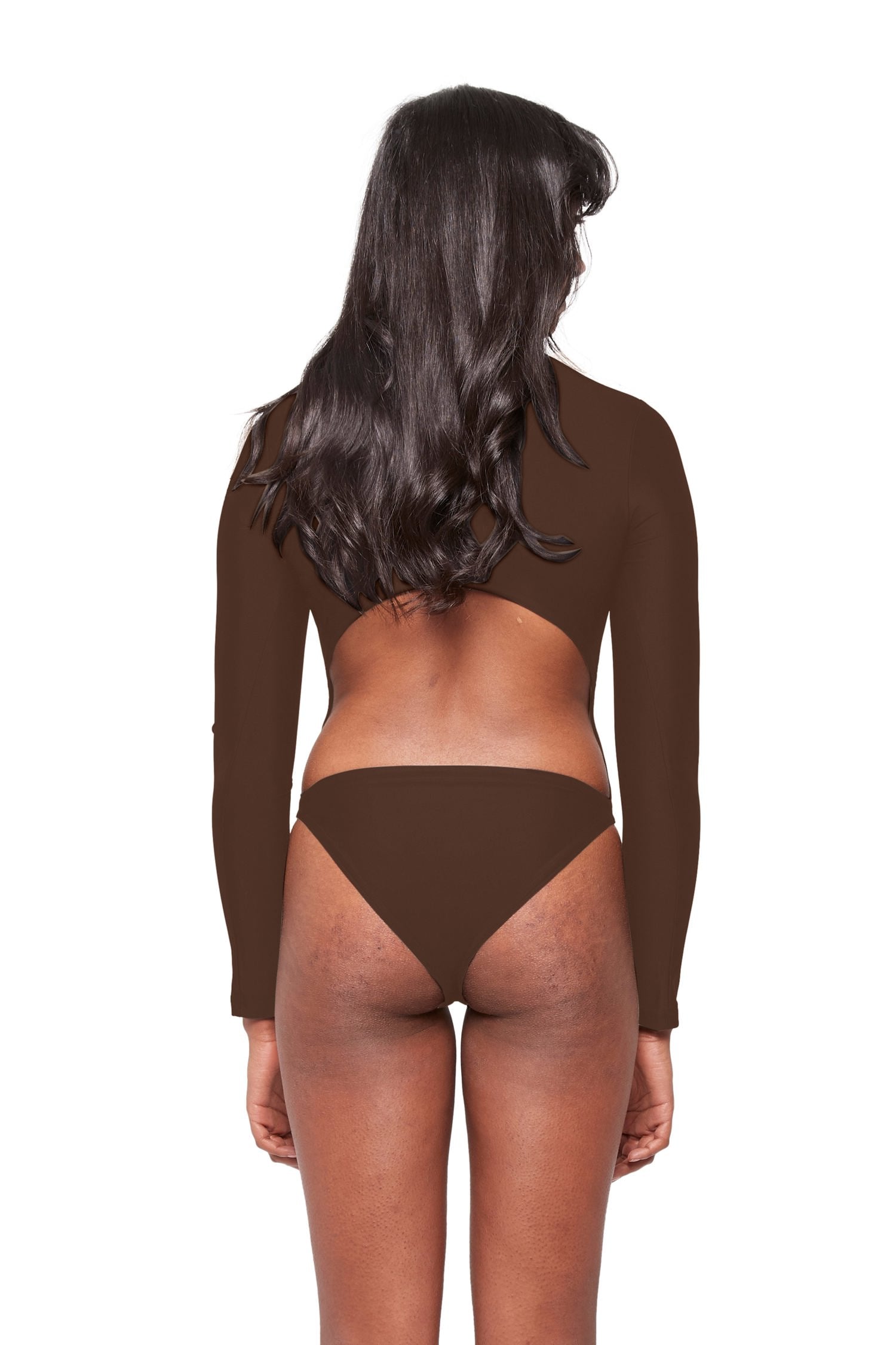 HA 004 - LOW CUT BODYSUIT - ARABICA