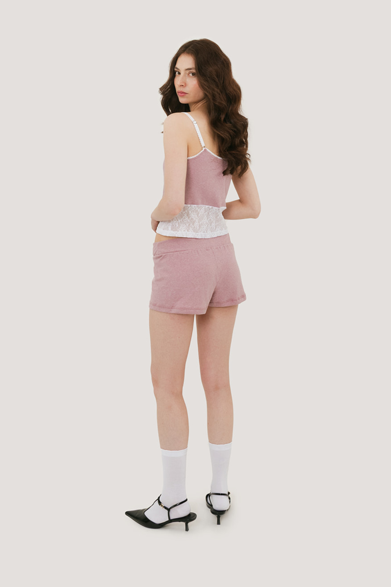 Nina Cotton & Lace Tank Top
