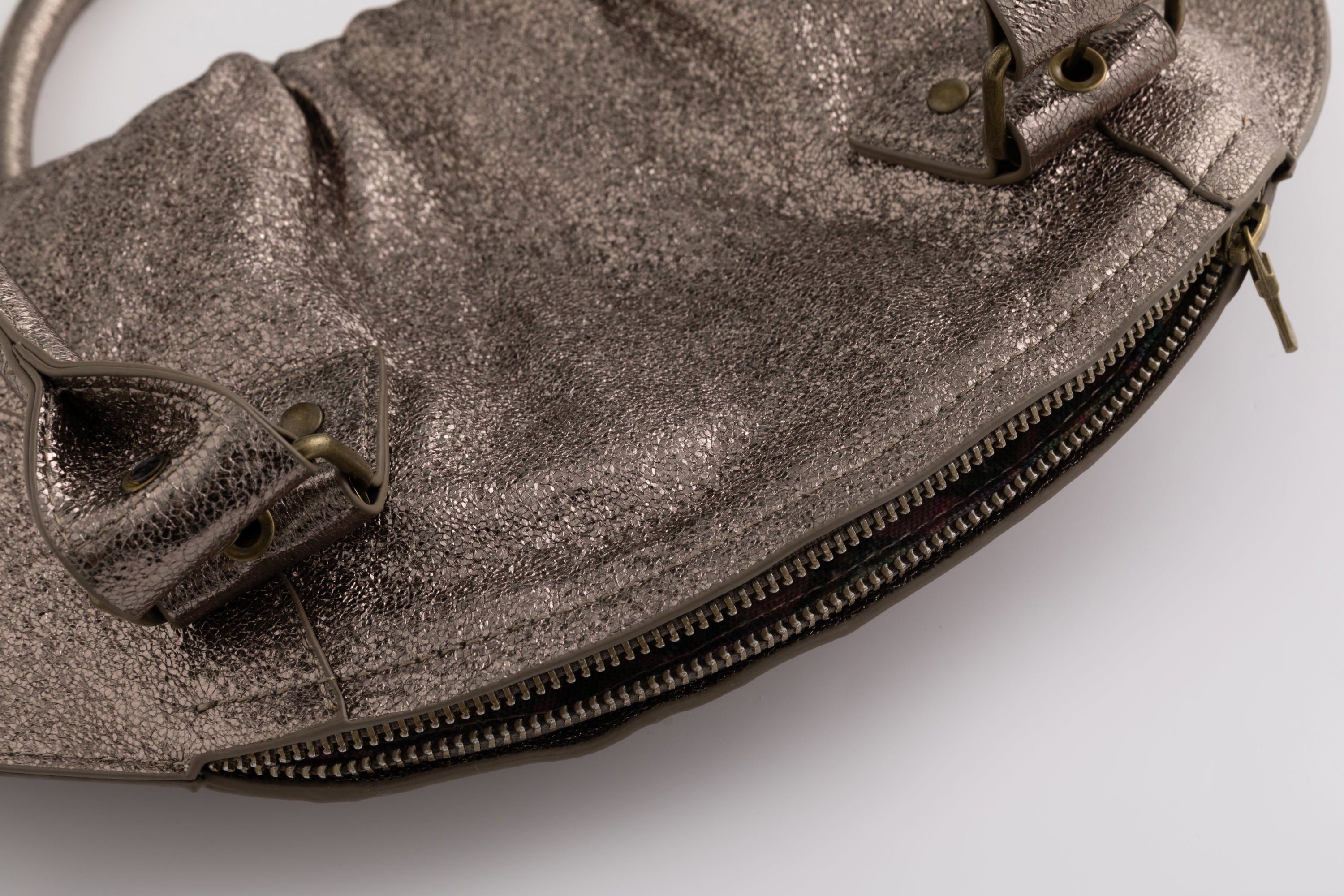 The Croissant Bag Metallic Bronze