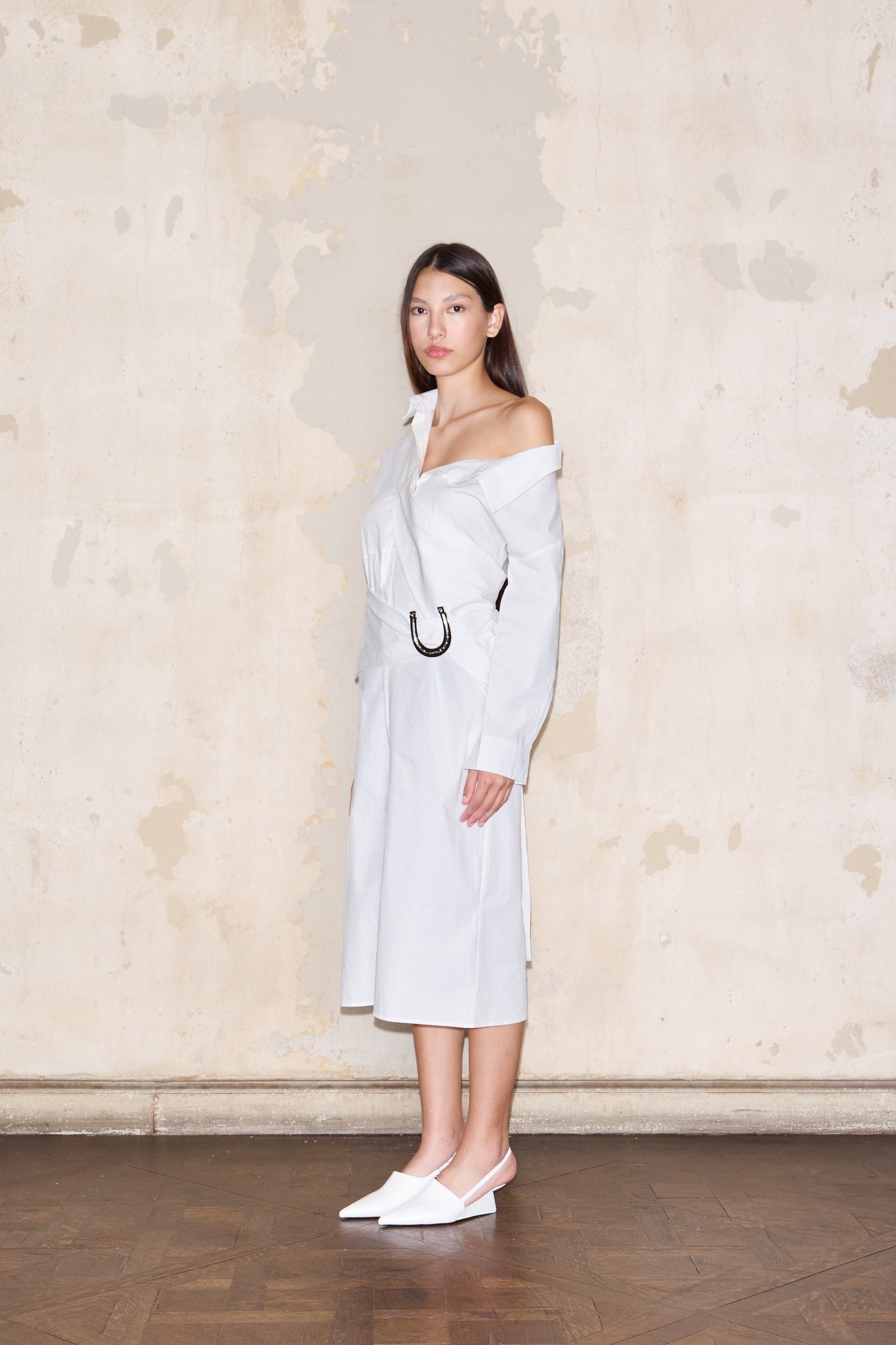 CAMISERO DRESS WHITE