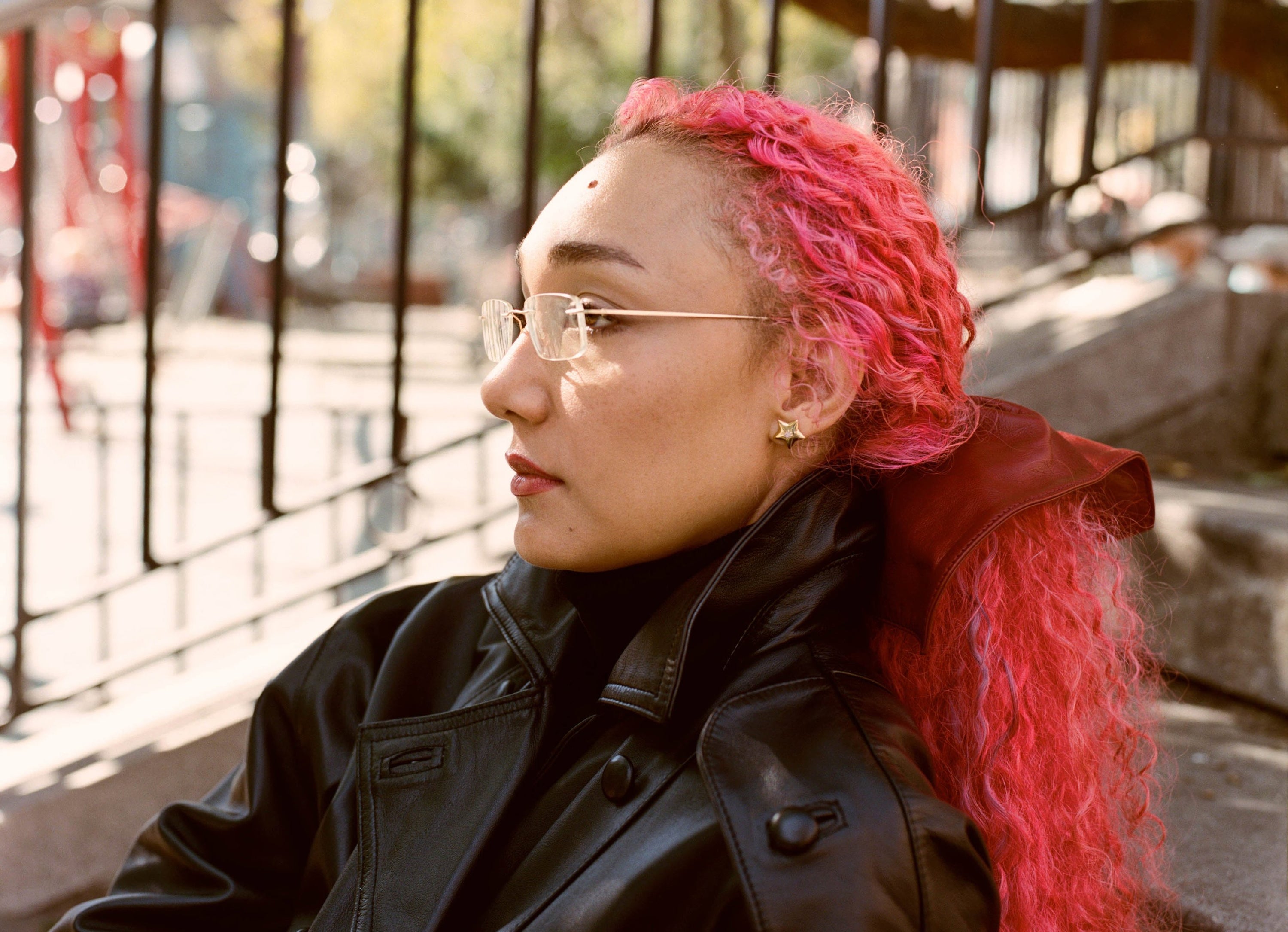 The Birhan jacket in sheepskin