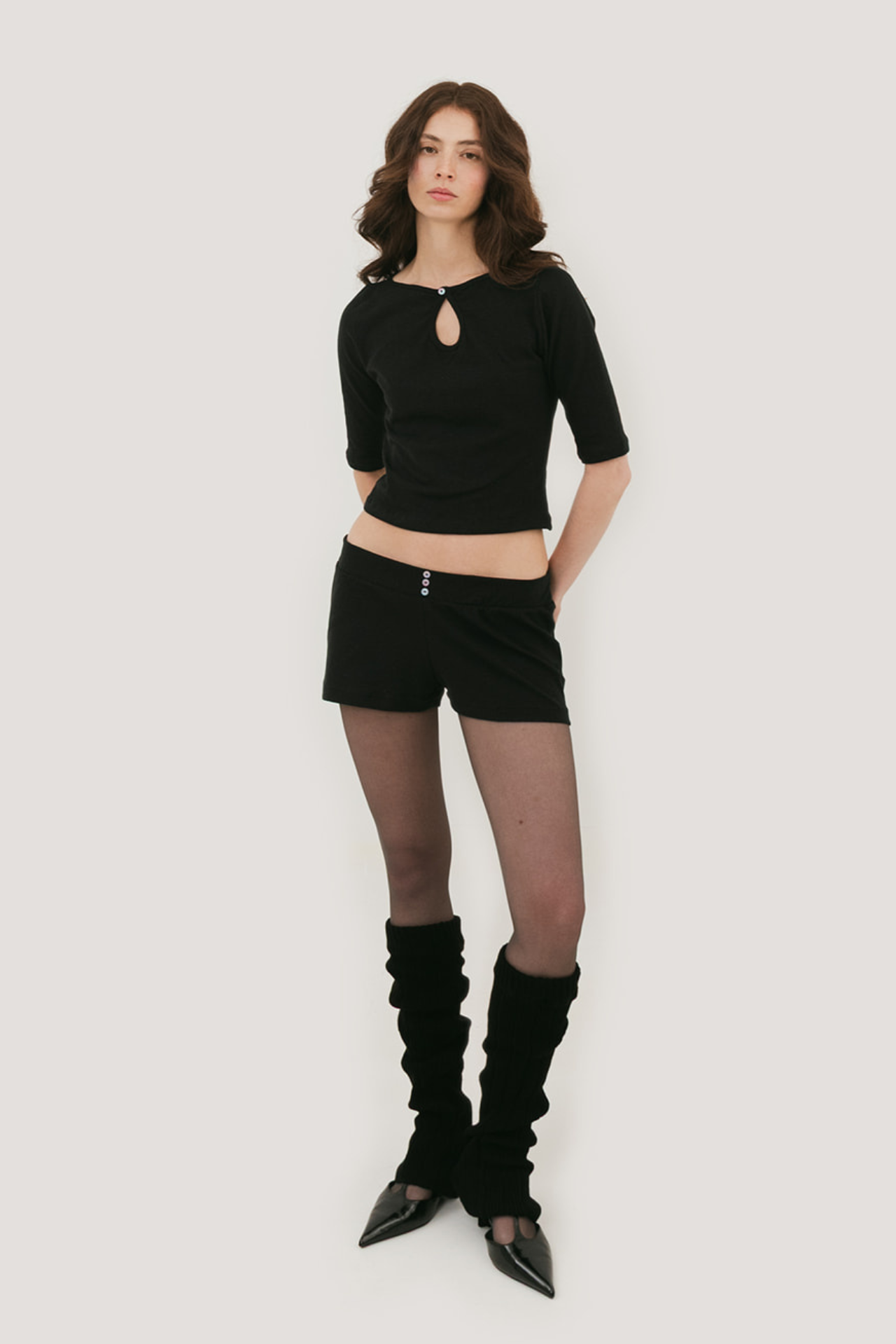 Vivienne Keyhole 3/4 Sleeve Top