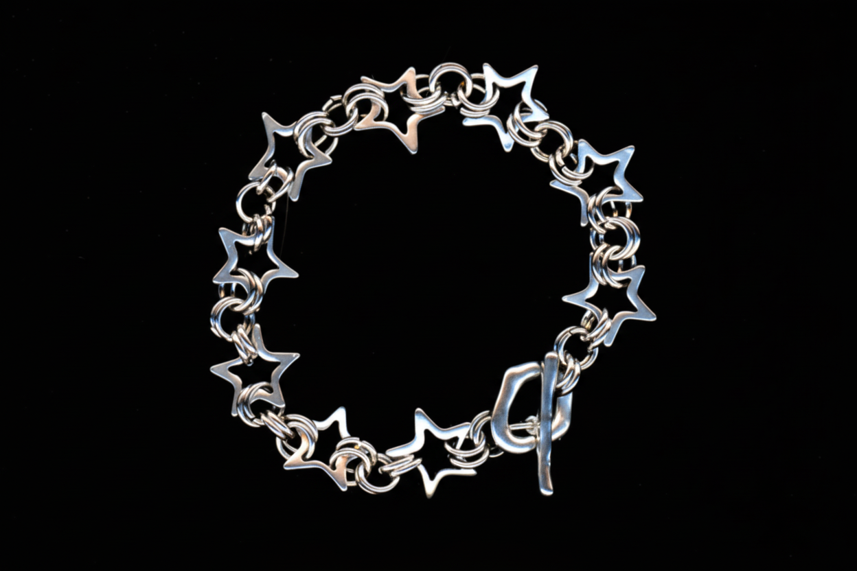 Starlight Viper - Chainmail Star Bracelet