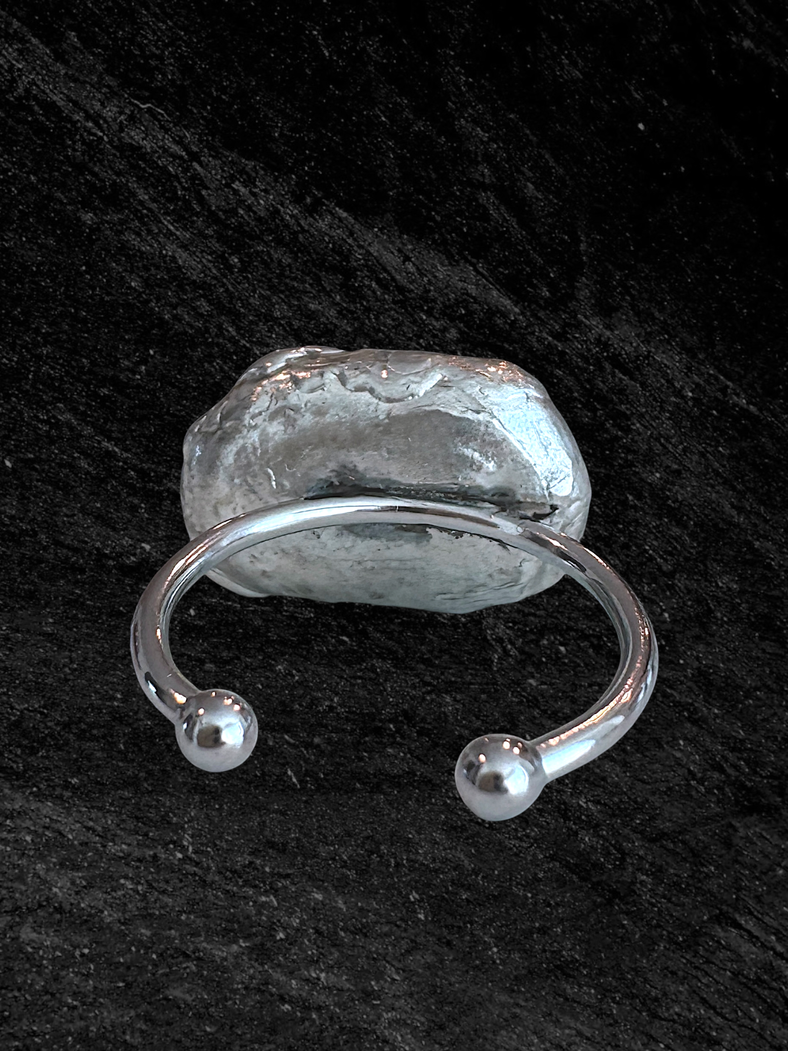 Caged Pearl Ring