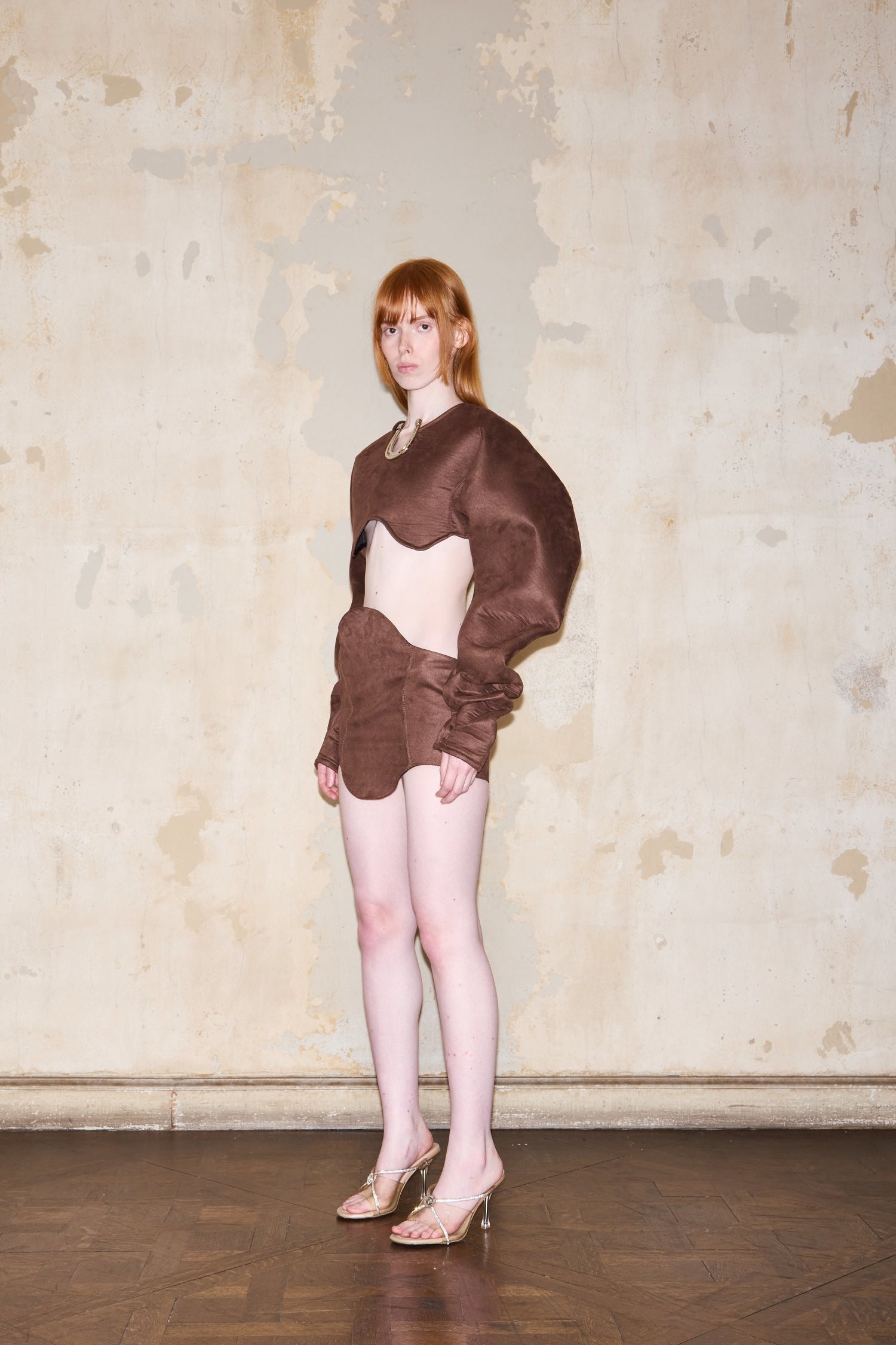 SANABRIA SKIRT BROWN