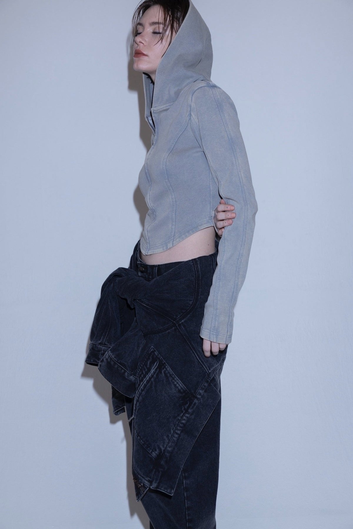 Corset zip tops