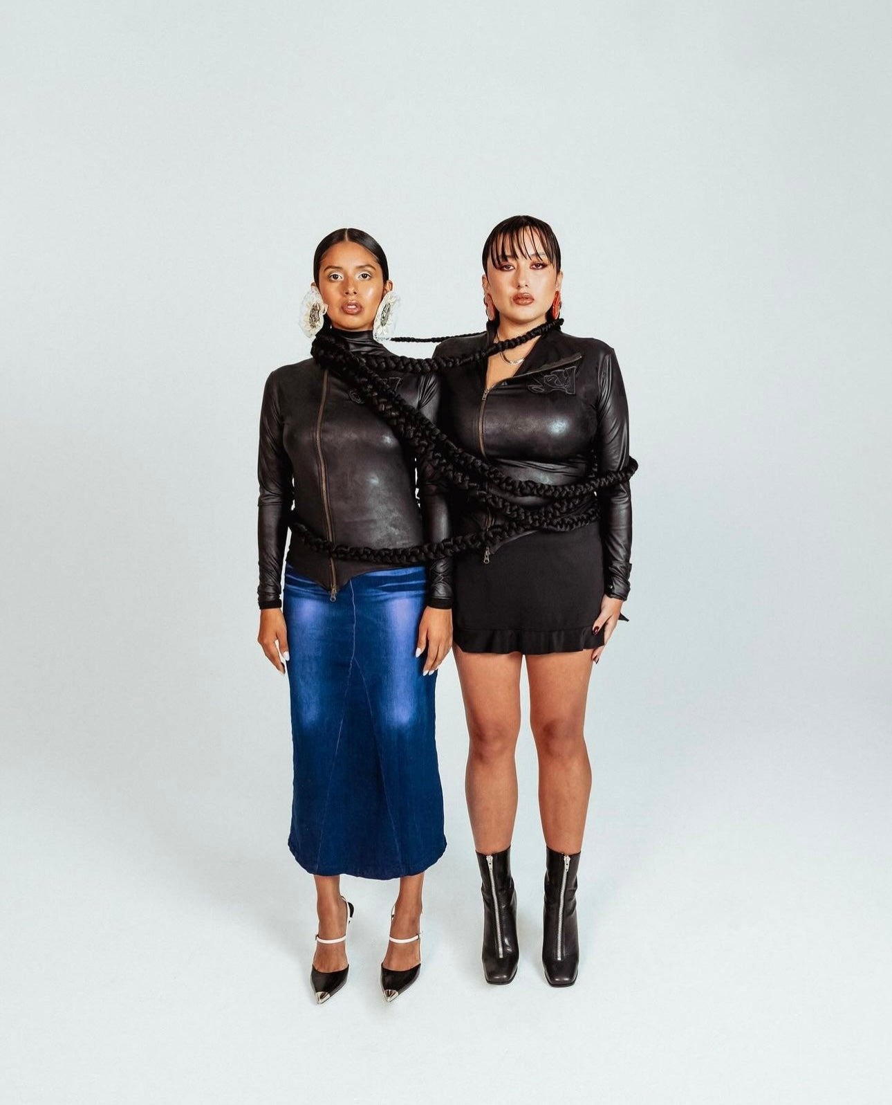 Black de V Zip Jacket