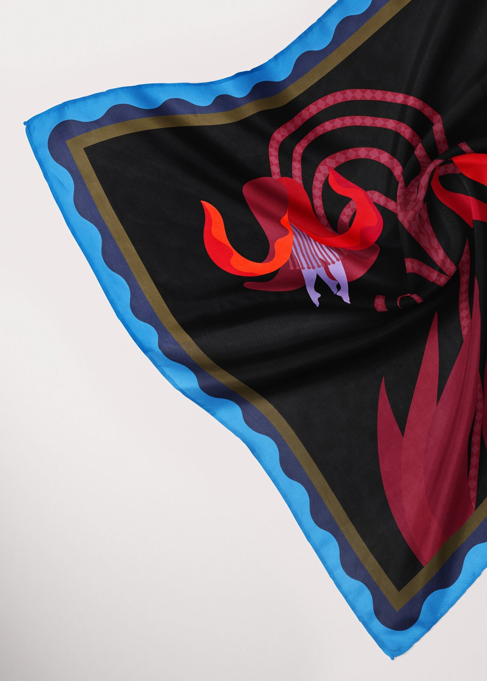 SQUARE SHAWL 'LATE BLOOMER'