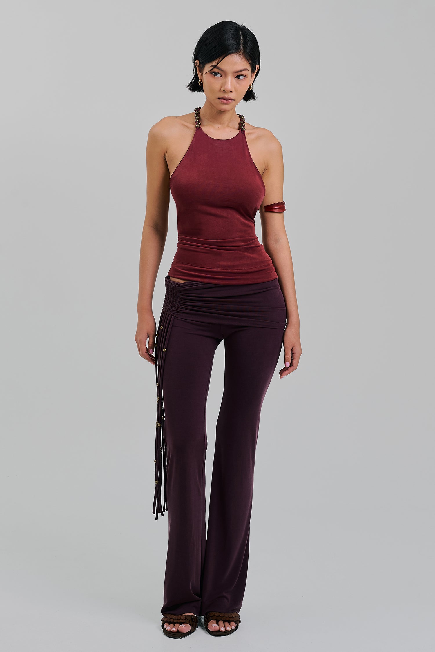 AMULET TOP MAROON
