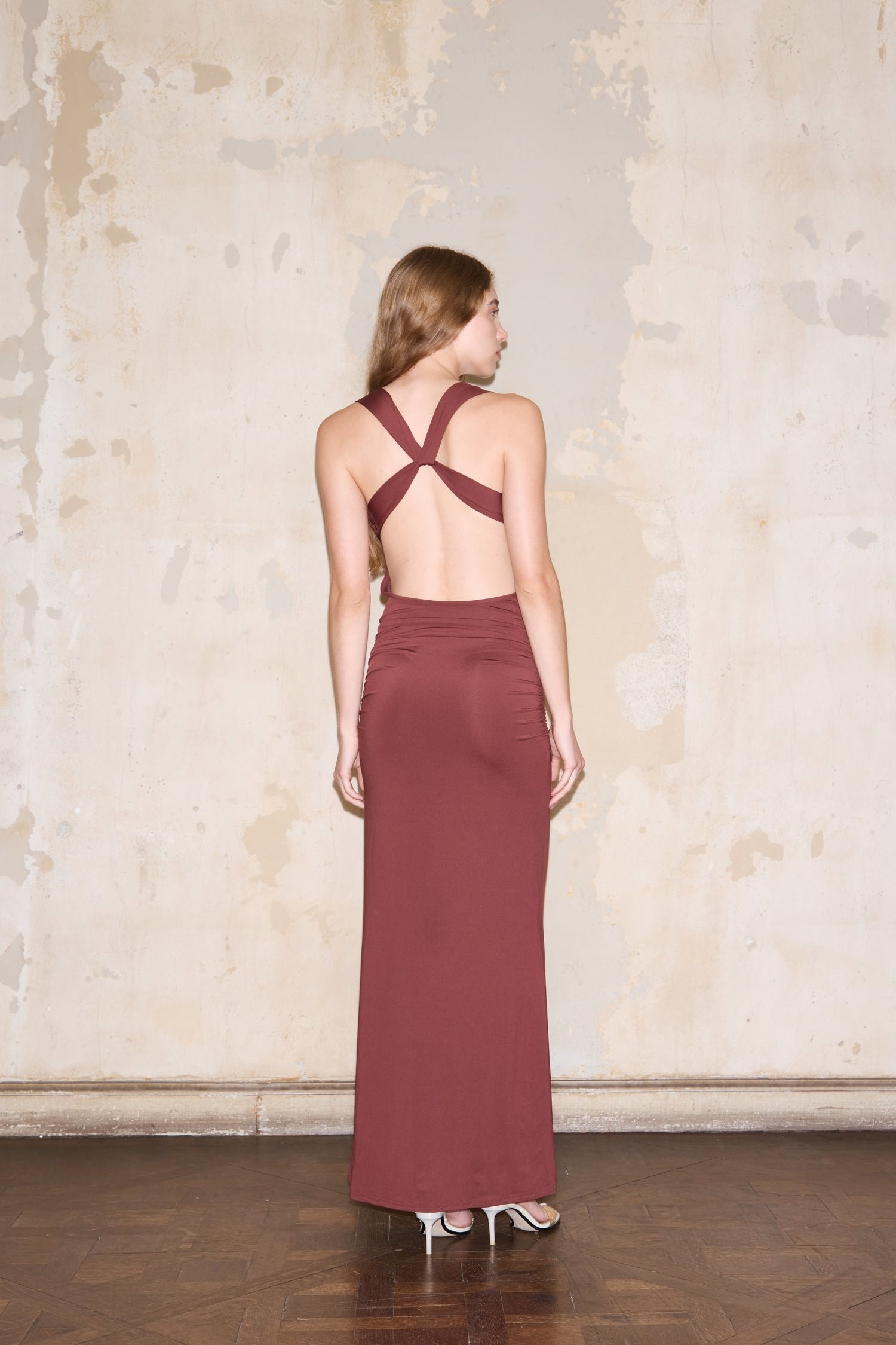 IBERA DRESS CHOCOLATE
