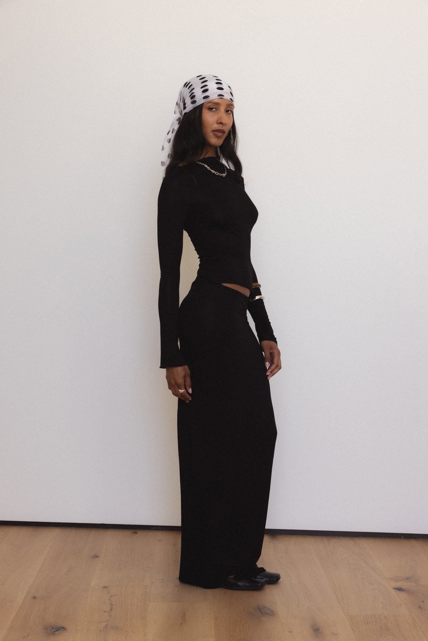 Demeter Long Sleeve Top in Midnight