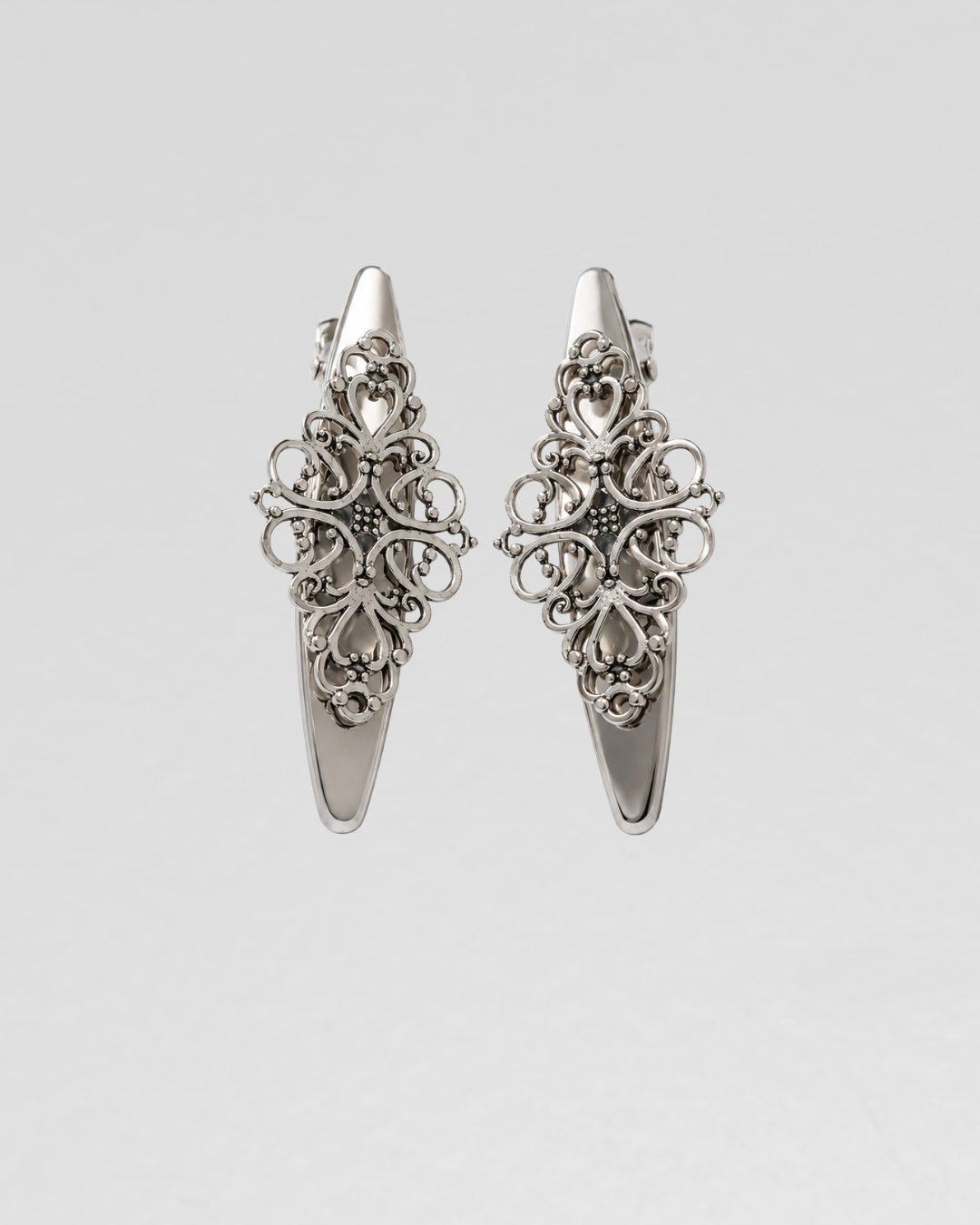 Vintage Filigree Hairclips (Pair)