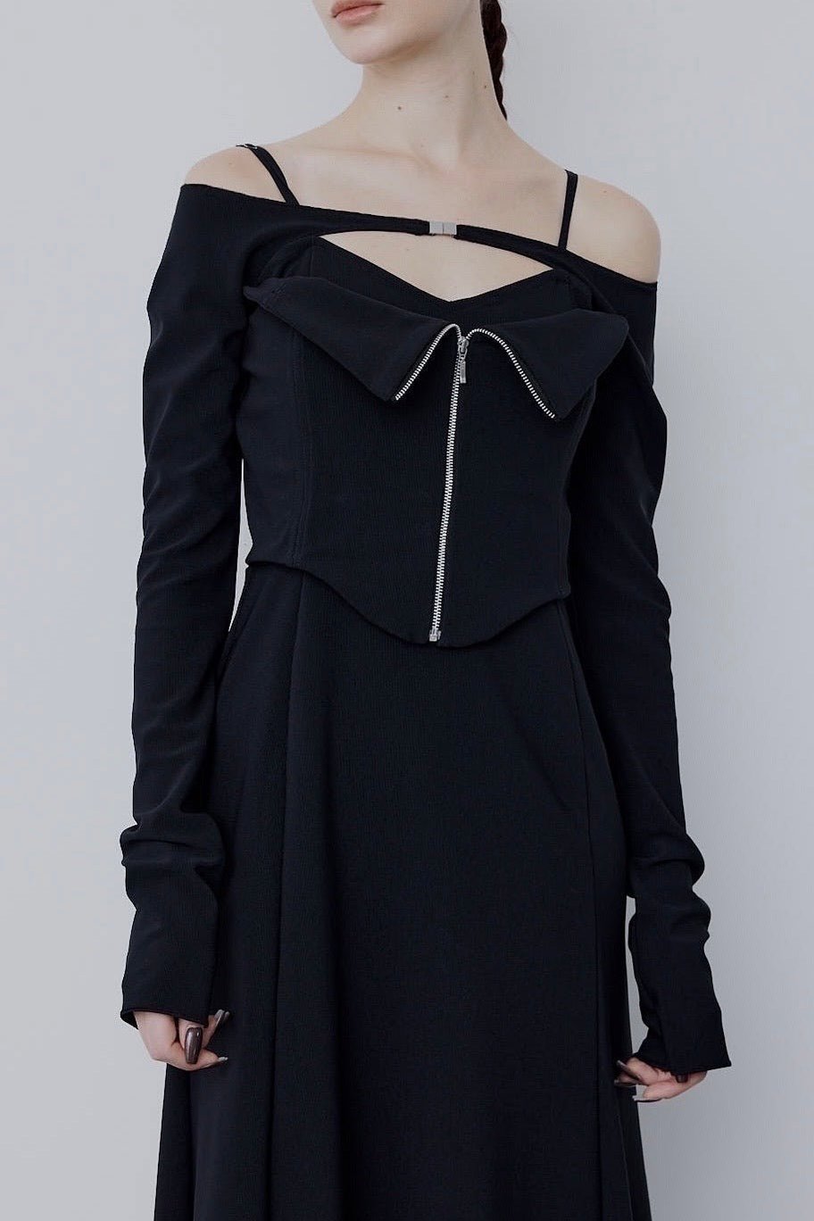 Front zip dress
