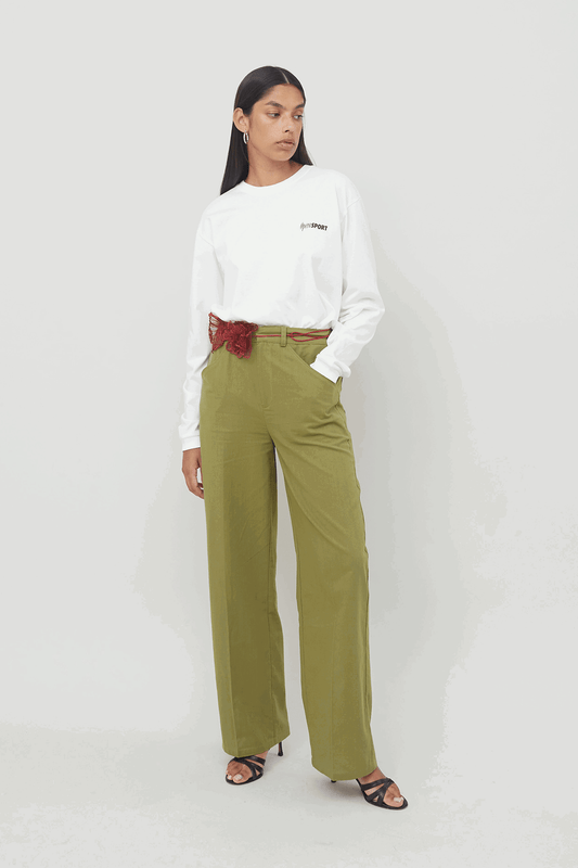 OLIVE UNISEX PANTS