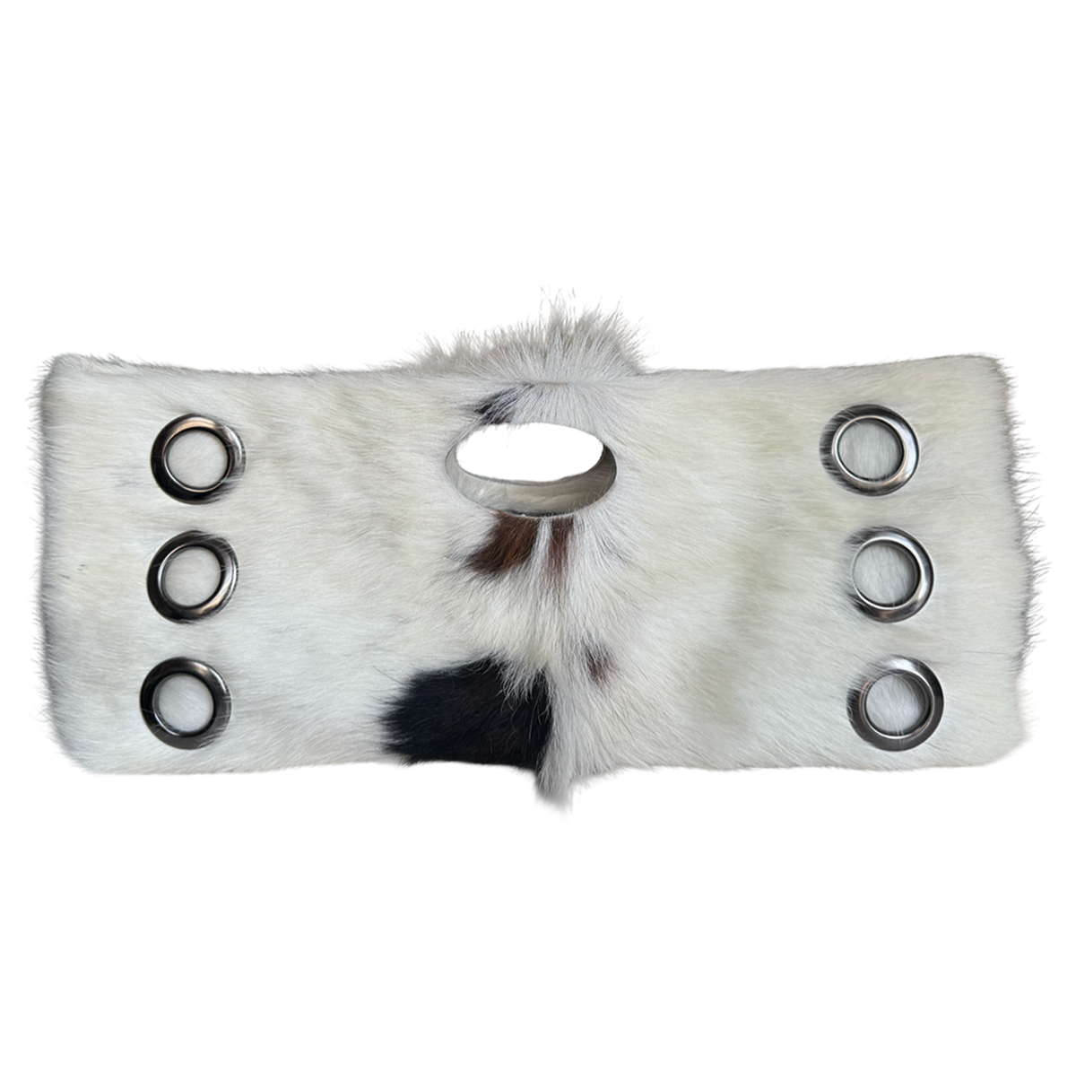 La Grommette Clutch - White Pinto