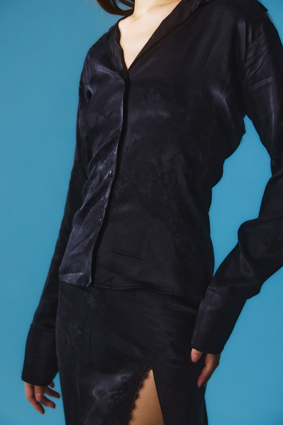 JACQUARD SILK SHIRT