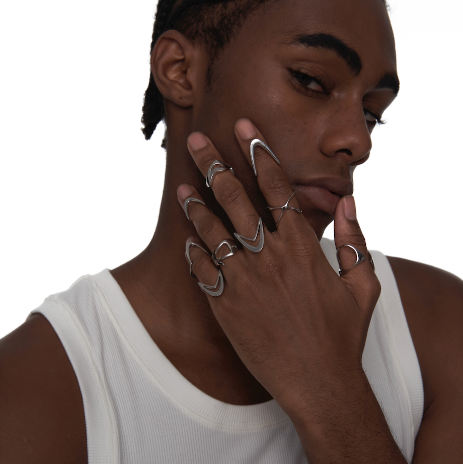 001|V-Shape Knuckle Ring