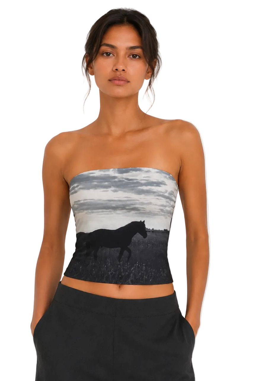 WILD HORSE STRAPLESS TOP