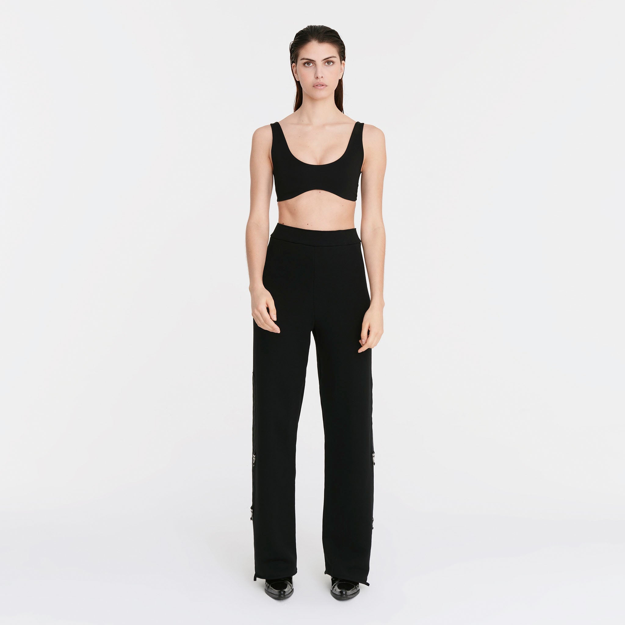 Moiré Sweatpants in Black