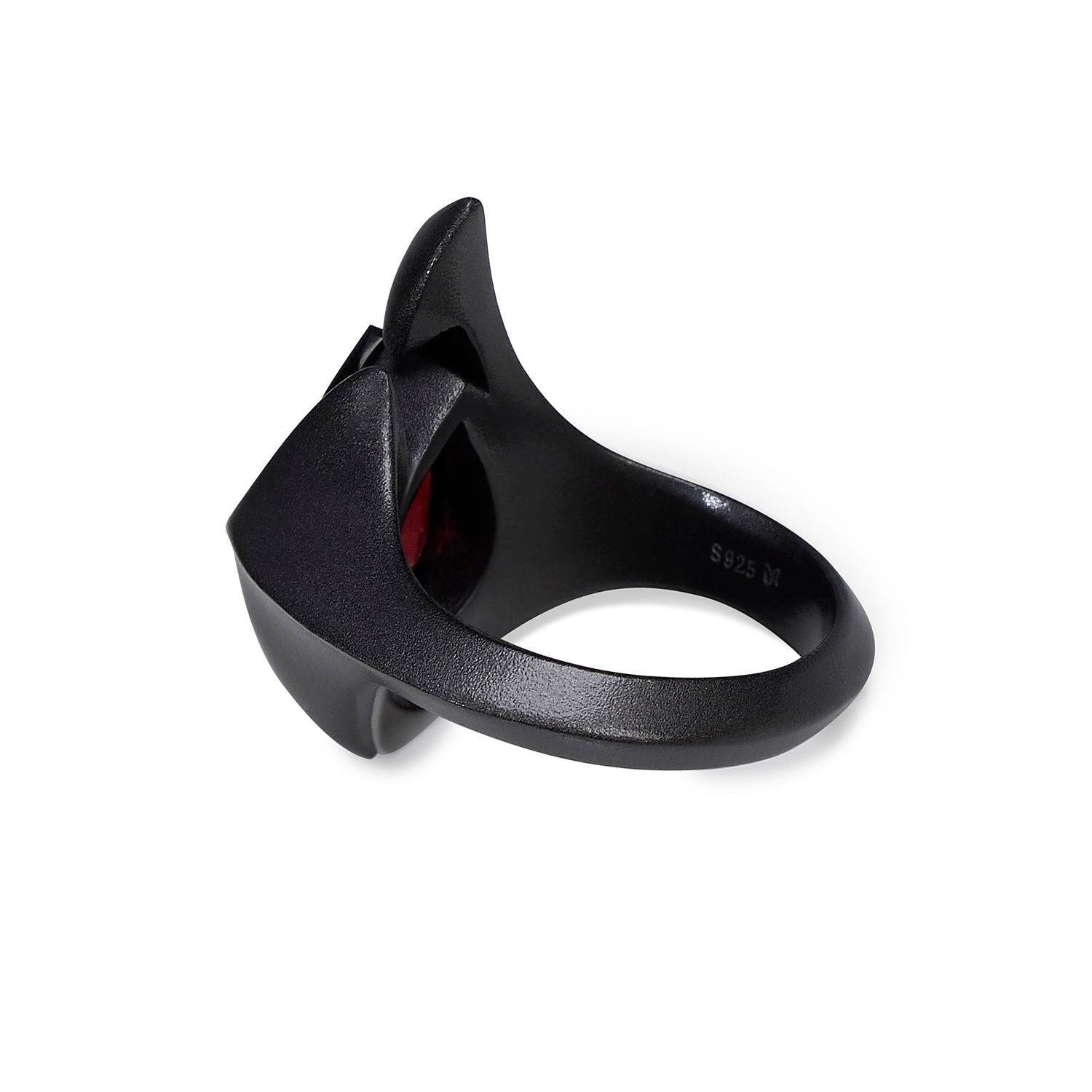 Core Ring | Matte Black & Garnet