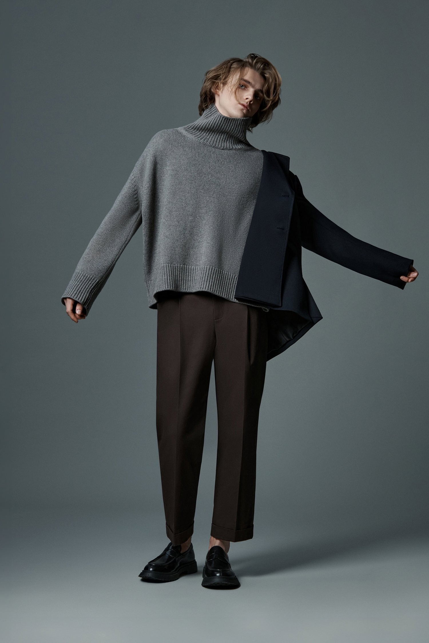 Brown Classic Cropped Trousers