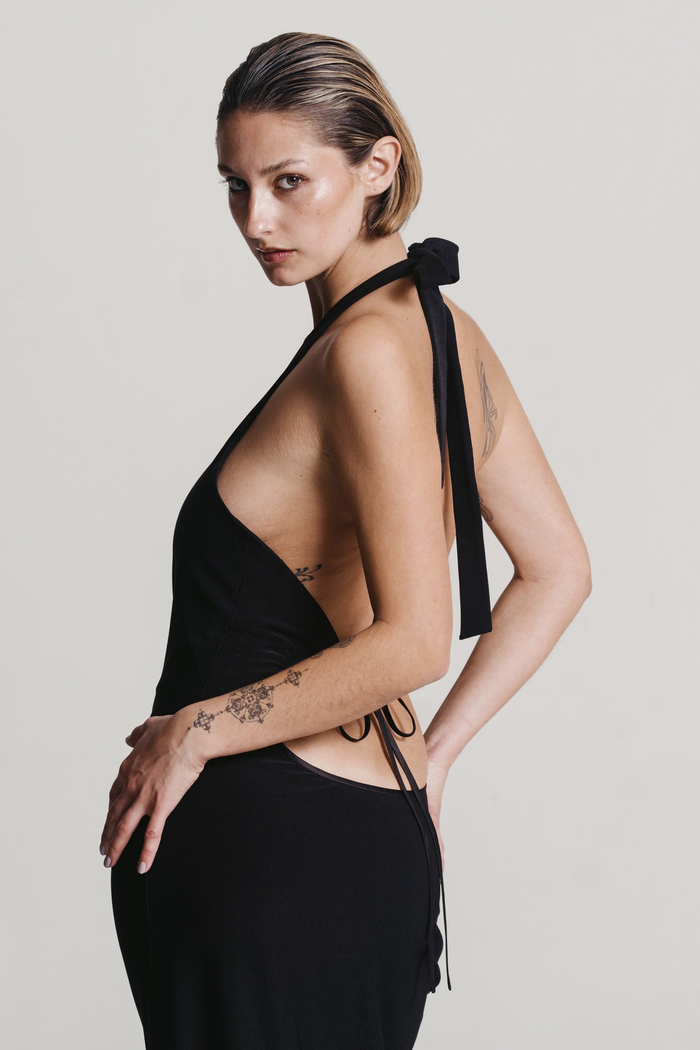 Low-Back Loch Dress