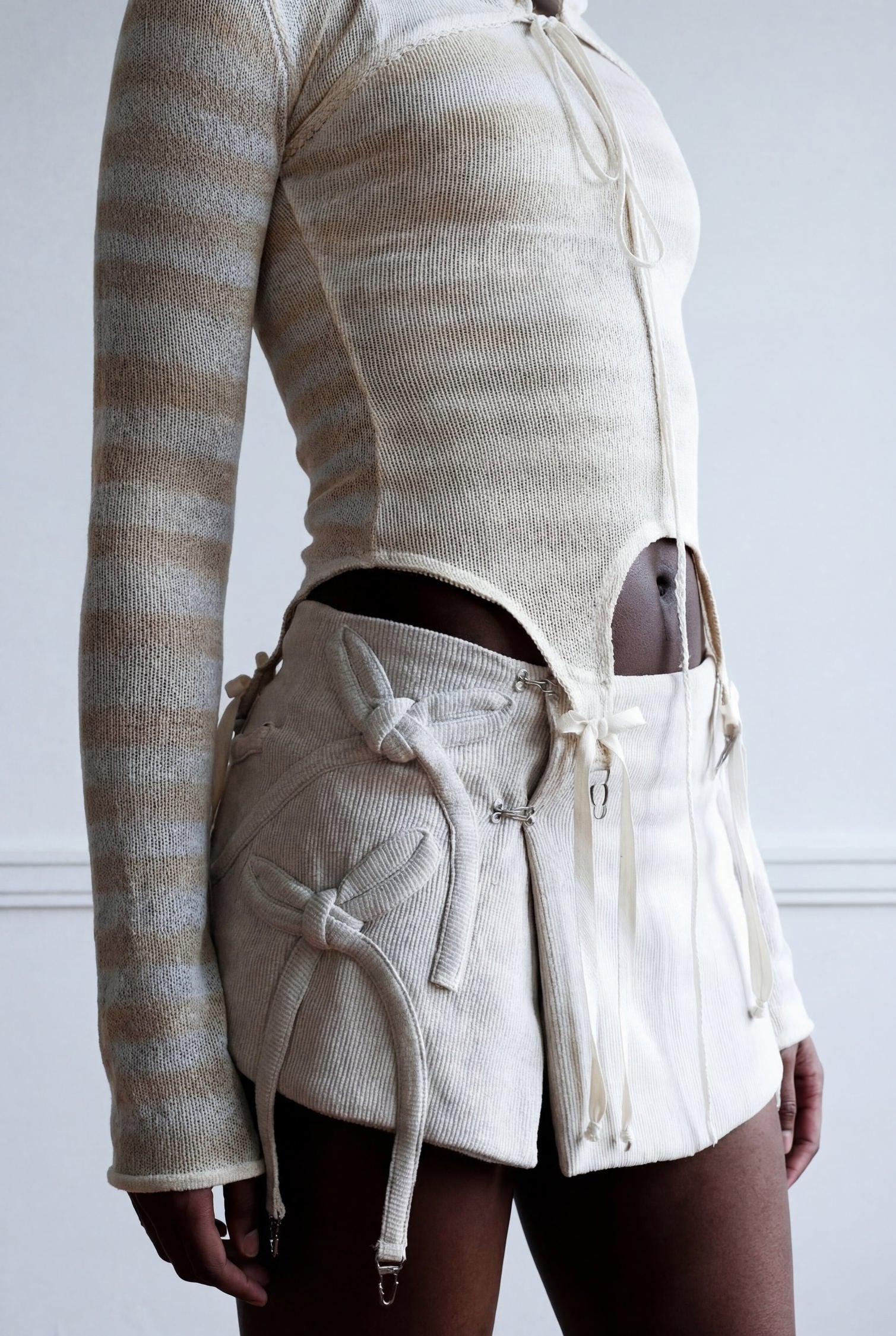 Mini Skirt With Bows