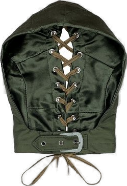 THE CANVAS CORSET HOOD | ARMY GREEN