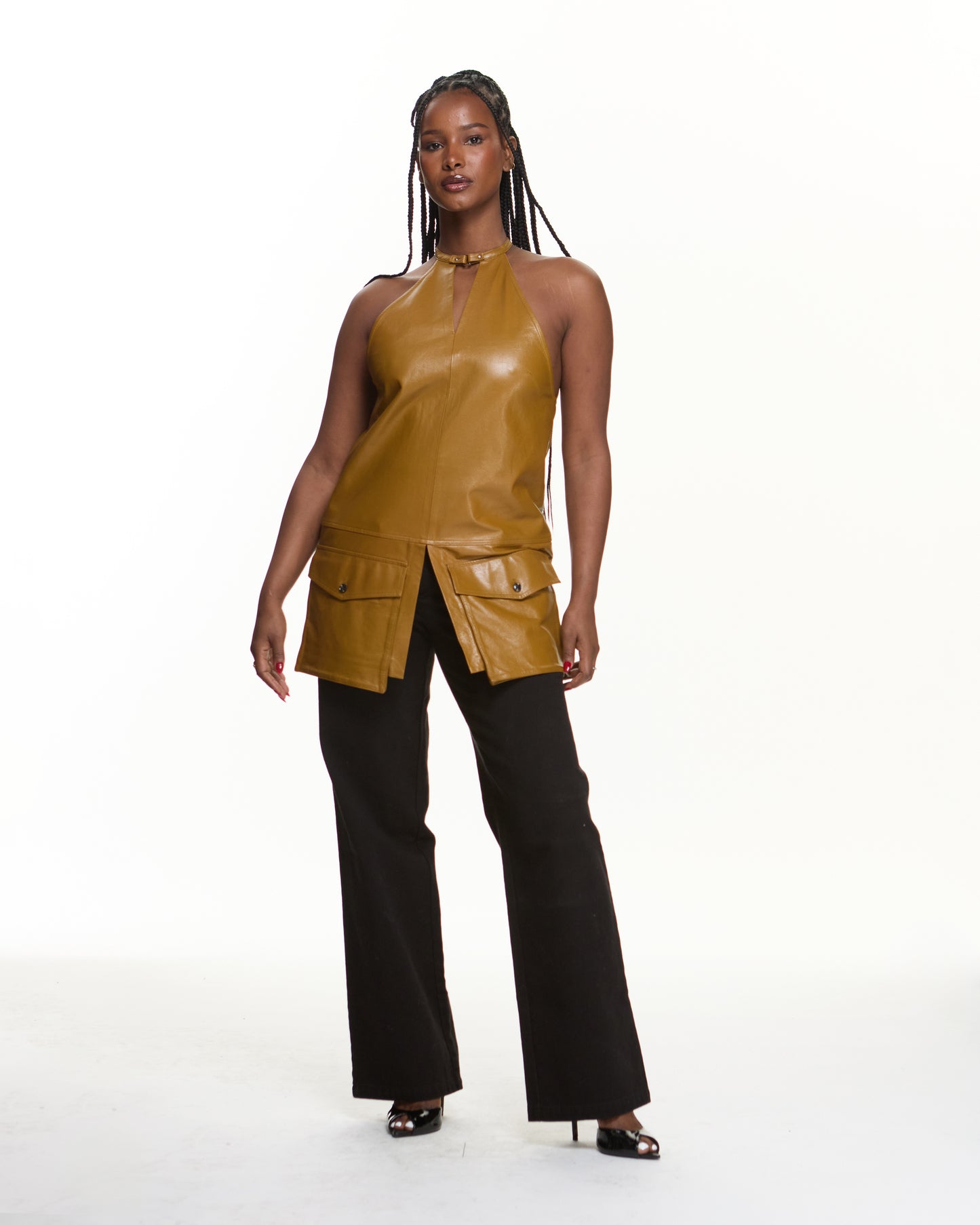 Kalikan Leather  Top