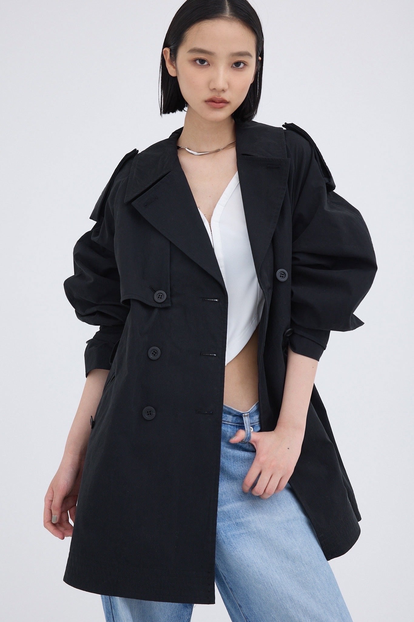 Umbrella trench coat