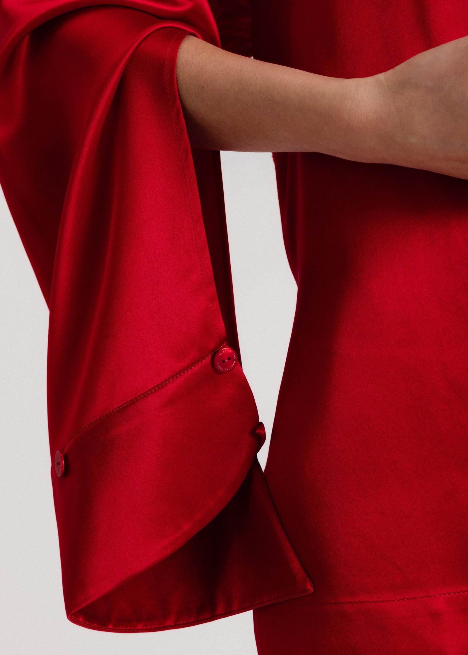 The Signature Silk Shirt in Red