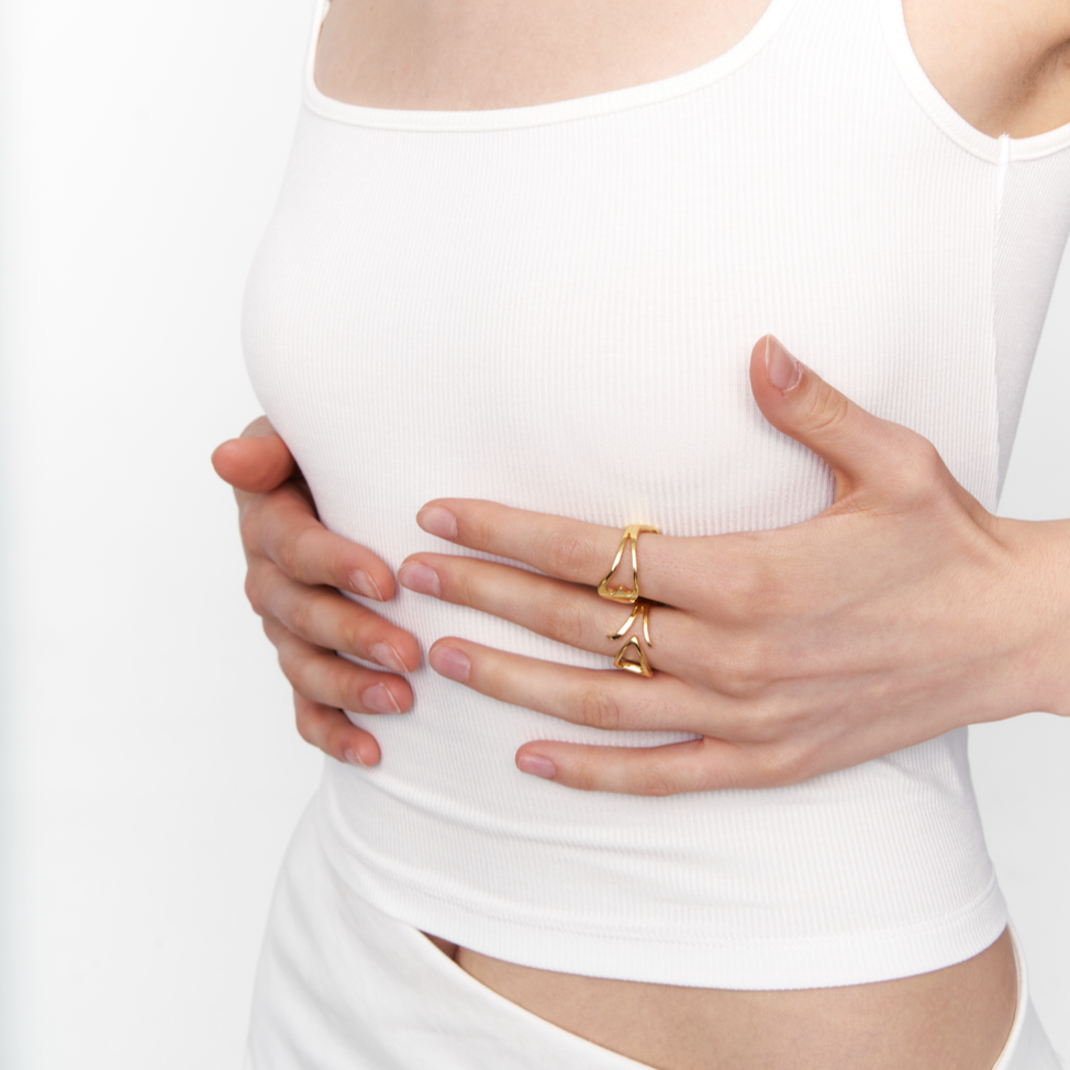 Outsider Artist Ring|Organic Curve Ring